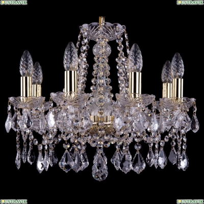 Люстра 1413/8/165/G/Leafs ★Bohemia Ivele Crystal, Золото► — Купить▼
