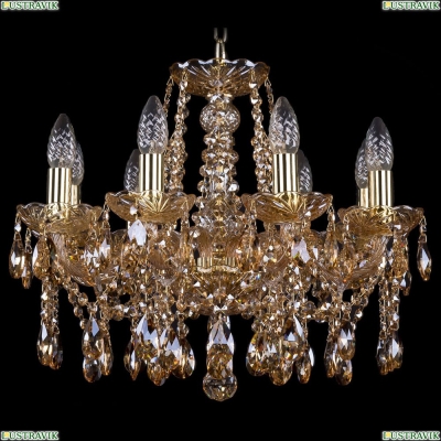Люстра 1413/8/165/G/M721 ★Bohemia Ivele Crystal, Золото► — Купить▼