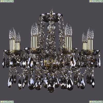 Люстра 1413/8/165/G/M731 ★Bohemia Ivele Crystal, Золото► — Купить▼