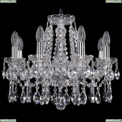 Люстра 1413/8/165/Ni ★Bohemia Ivele Crystal, Никель► — Купить▼