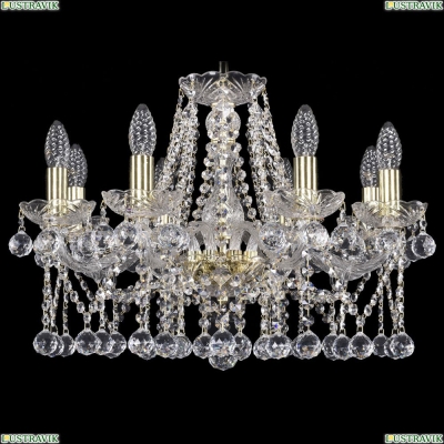 Люстра 1413/8/200/G/Balls ★Bohemia Ivele Crystal, Золото► — Купить▼