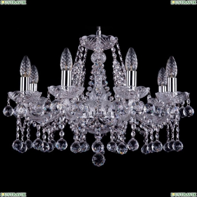 Люстра 1413/8/200/Ni/Balls ★Bohemia Ivele Crystal, Никель► — Купить▼
