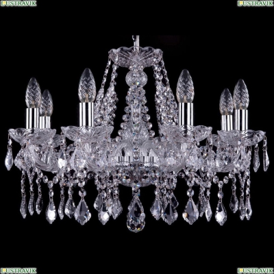 Люстра 1413/8/200/Ni/Leafs ★Bohemia Ivele Crystal, Никель► — Купить▼