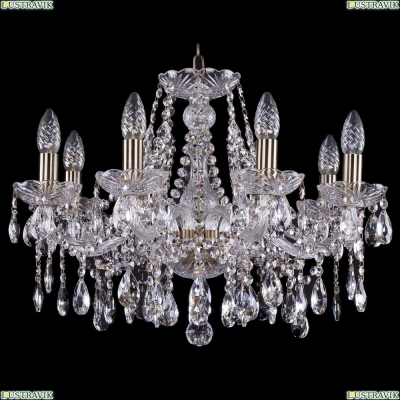 Люстра 1413/8/200/Pa ★Bohemia Ivele Crystal, Патина► — Купить▼