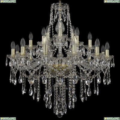 Люстра 1415/12+6+3/300/G ★Bohemia Ivele Crystal, Золото► — Купить▼