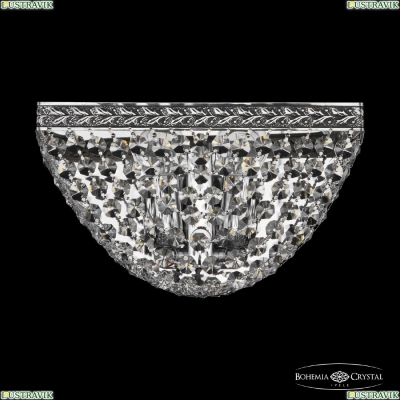 Бра 19322B/25IV NB ★Bohemia Ivele Crystal, Никель чернёный► — Купить▼