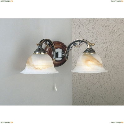 Бра A 2701/2 ★Reccagni Angelo, 2 x 60Вт☀, Бронза► — Купить▼