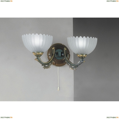 Бра A 2805/2 ★Reccagni Angelo, 2 x 60Вт☀, Бронза► — Купить▼