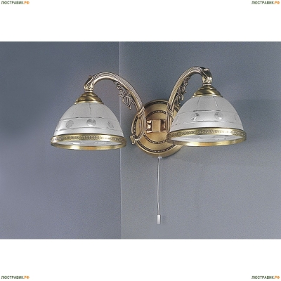 Бра A 3830/2 ★Reccagni Angelo, 2 x 60Вт☀, Бронза► — Купить▼