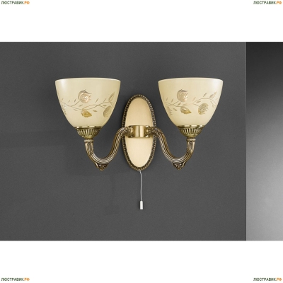 Бра A 6258/2 ★Reccagni Angelo, 2 x 60Вт☀, Бронза► — Купить▼