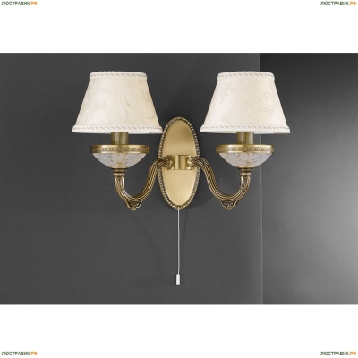 Бра A 6405/2 ★Reccagni Angelo, 2 x 60Вт☀, Бронза► — Купить▼