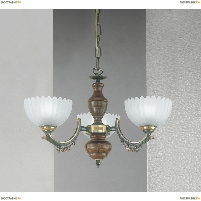 Люстра L 2805/3 ★Reccagni Angelo, 3 x 60Вт☀, Бронза► — Купить▼