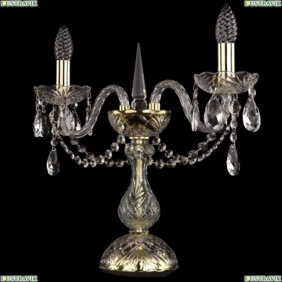 Настольная лампа 1402L/2/141-39/G ★Bohemia Ivele Crystal, Золото► — Купить▼