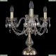 Настольная лампа 1402L/3/141-39/G ★Bohemia Ivele Crystal, Золото► — Купить▼