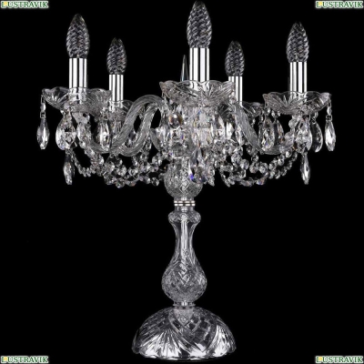 Настольная лампа 1402L/5/141-47/Ni ★Bohemia Ivele Crystal, Никель► — Купить▼