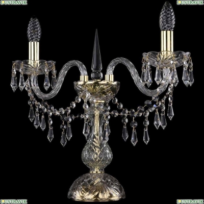 Настольная лампа 1403L/2/141-39/G ★Bohemia Ivele Crystal, Золото► — Купить▼