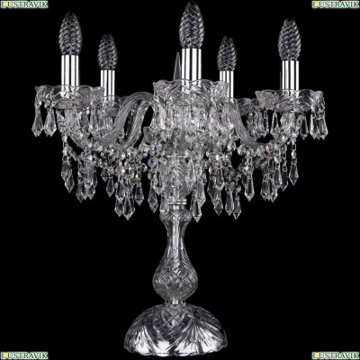 Настольная лампа 1403L/5/141-47/Ni ★Bohemia Ivele Crystal, Никель► — Купить▼