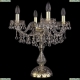 Настольная лампа 1409L/4/141-47/G ★Bohemia Ivele Crystal, Золото► — Купить▼