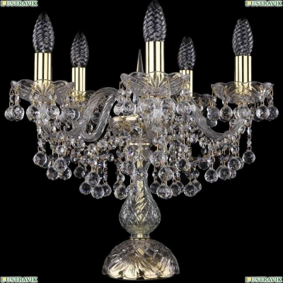 Настольная лампа 1409L/5/141-39/G ★Bohemia Ivele Crystal, Золото► — Купить▼