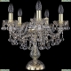 Настольная лампа 1409L/5/141-39/G ★Bohemia Ivele Crystal, Золото► — Купить▼