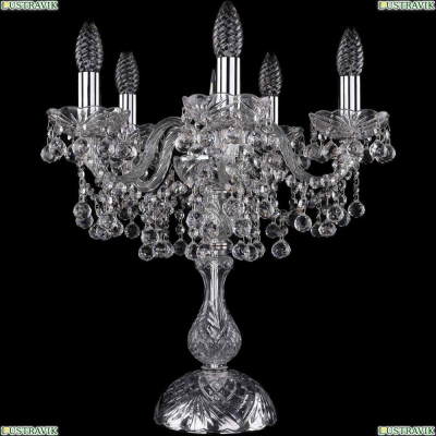 Настольная лампа 1409L/5/141-47/Ni ★Bohemia Ivele Crystal, Никель► — Купить▼