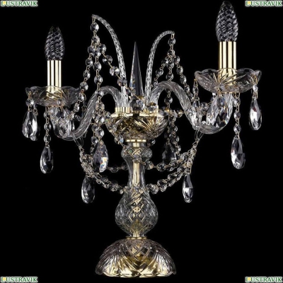 Настольная лампа 1411L/2/141-39/G ★Bohemia Ivele Crystal, Золото► — Купить▼
