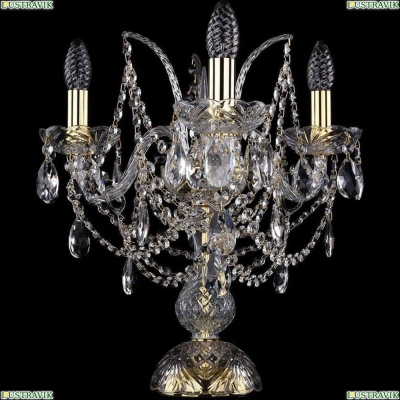 Настольная лампа 1411L/3/141-39/G ★Bohemia Ivele Crystal, Золото► — Купить▼