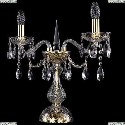 Настольная лампа 1413L/2/141-39/G ★Bohemia Ivele Crystal, Золото► — Купить▼