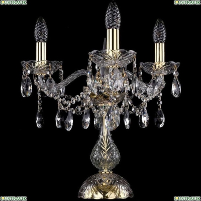 Настольная лампа 1413L/3/141-39/G ★Bohemia Ivele Crystal, Золото► — Купить▼