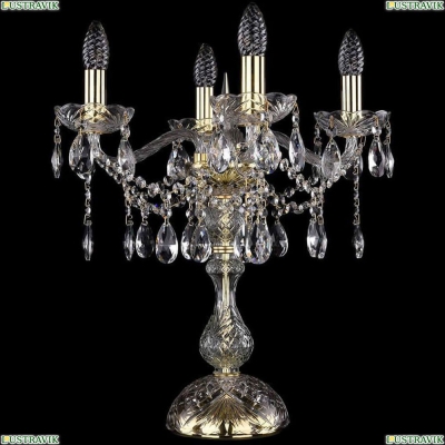 Настольная лампа 1413L/4/141-47/G ★Bohemia Ivele Crystal, Золото► — Купить▼
