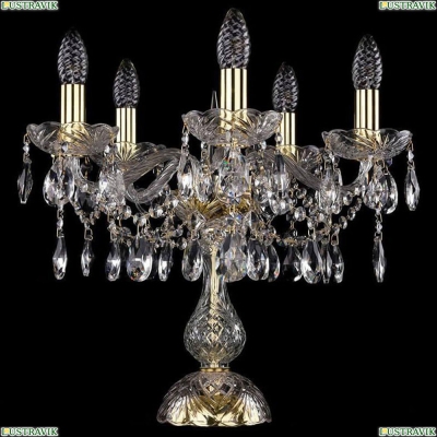 Настольная лампа 1413L/5/141-39/G ★Bohemia Ivele Crystal, Золото► — Купить▼