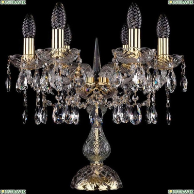 Настольная лампа 1413L/6/141-39/G ★Bohemia Ivele Crystal, Золото► — Купить▼