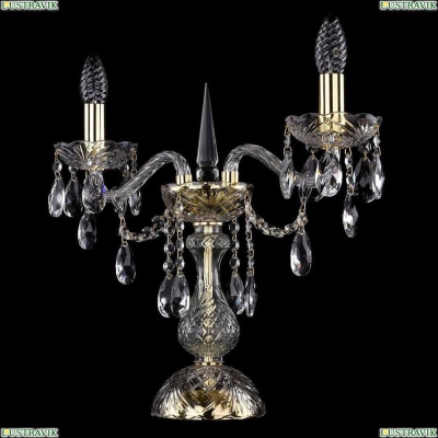 Настольная лампа 1415L/2/141-39/G ★Bohemia Ivele Crystal, Золото► — Купить▼
