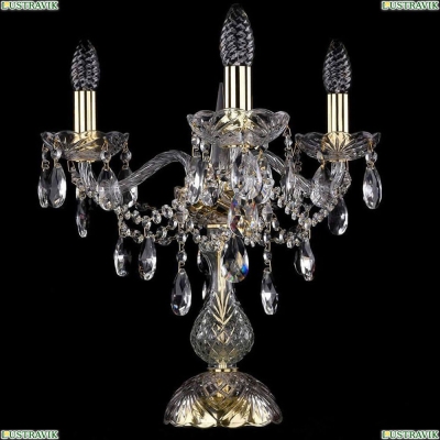 Настольная лампа 1415L/3/141-39/G ★Bohemia Ivele Crystal, Золото► — Купить▼