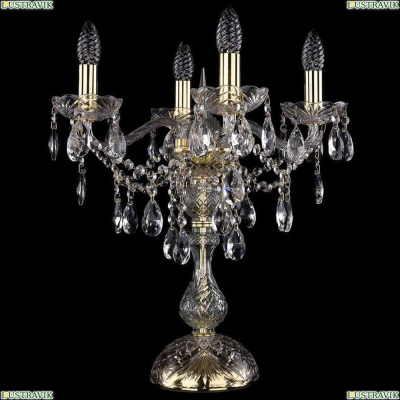 Настольная лампа 1415L/4/141-47/G ★Bohemia Ivele Crystal, Золото► — Купить▼