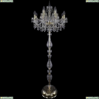 Торшер 1403T1/8+4/195-165/G ★Bohemia Ivele Crystal, Золото► — Купить▼
