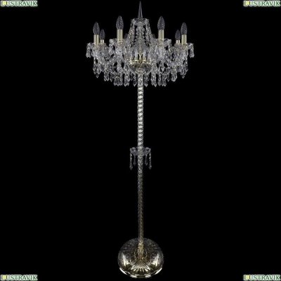 Торшер 1403T2/8/195-160/G ★Bohemia Ivele Crystal, Золото► — Купить▼