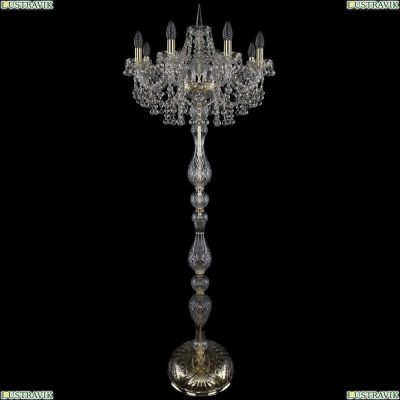 Торшер 1409T1/8/195-160/G ★Bohemia Ivele Crystal, Золото► — Купить▼