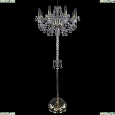 Торшер 1409T2/8/195-160/G ★Bohemia Ivele Crystal, Золото► — Купить▼