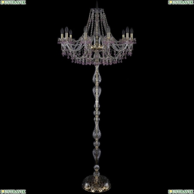 Торшер 1410T1/10/300-210/G/V7010 ★Bohemia Ivele Crystal, Золото► — Купить▼