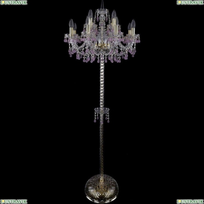 Торшер 1410T2/8+4/195-165/G/V7010 ★Bohemia Ivele Crystal, Золото► — Купить▼
