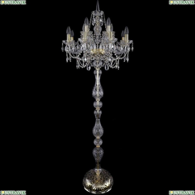 Торшер 1411T1/8+4/195-170/G ★Bohemia Ivele Crystal, Золото► — Купить▼