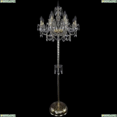 Торшер 1411T2/8+4/195-170/G ★Bohemia Ivele Crystal, Золото► — Купить▼