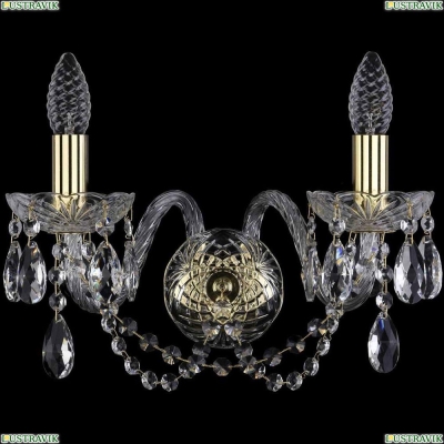 Бра 1402B/2/160/G ★Bohemia Ivele Crystal, Золото► — Купить▼