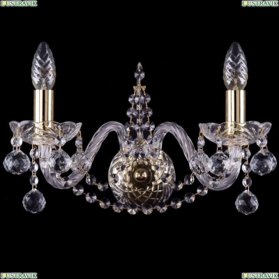 Бра 1411B/2/160/G/Balls ★Bohemia Ivele Crystal, Золото► — Купить▼