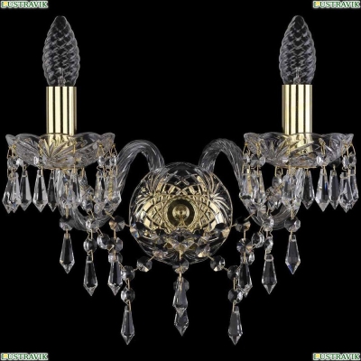 Бра 1403B/2/141/G ★Bohemia Ivele Crystal, Золото► — Купить▼