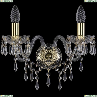 Бра 1403B/2/160/G ★Bohemia Ivele Crystal, Золото► — Купить▼