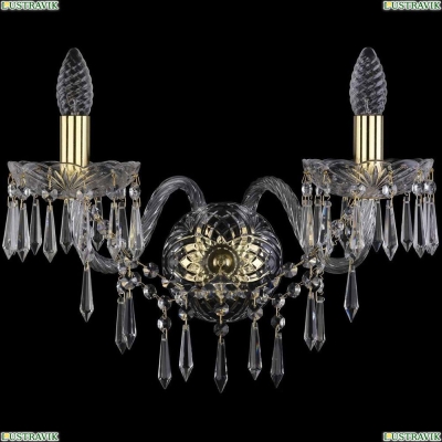 Бра 1403B/2/195/XL/G ★Bohemia Ivele Crystal, Золото► — Купить▼