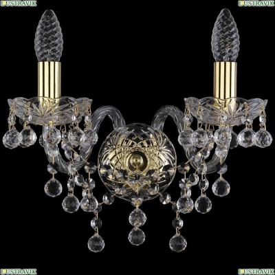 Бра 1409B/2/141/G ★Bohemia Ivele Crystal, Золото► — Купить▼