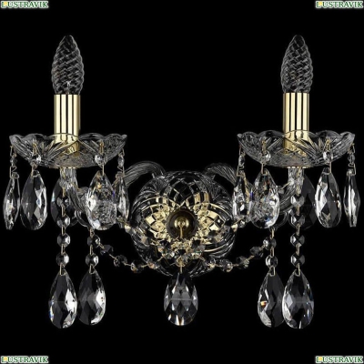 Бра 1413B/2/165/XL/G ★Bohemia Ivele Crystal, Золото► — Купить▼